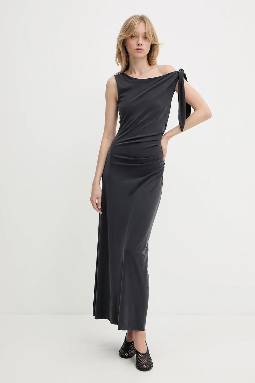Samsoe Samsoe rochie SASUS culoarea negru, maxi, mulată, F25200039