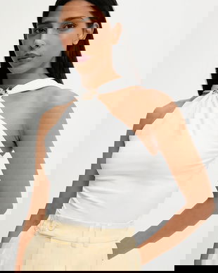 Answear Lab bluza culoarea alb, neted