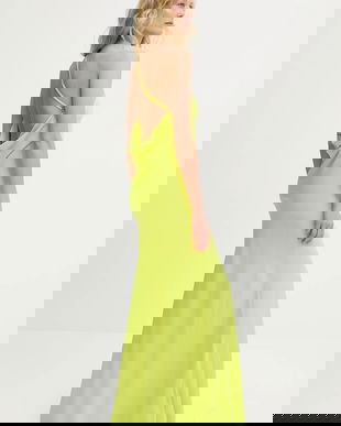 Answear Lab rochie culoarea galben, maxi, mulata