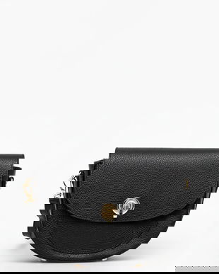 Answear Lab poseta de piele culoarea negru