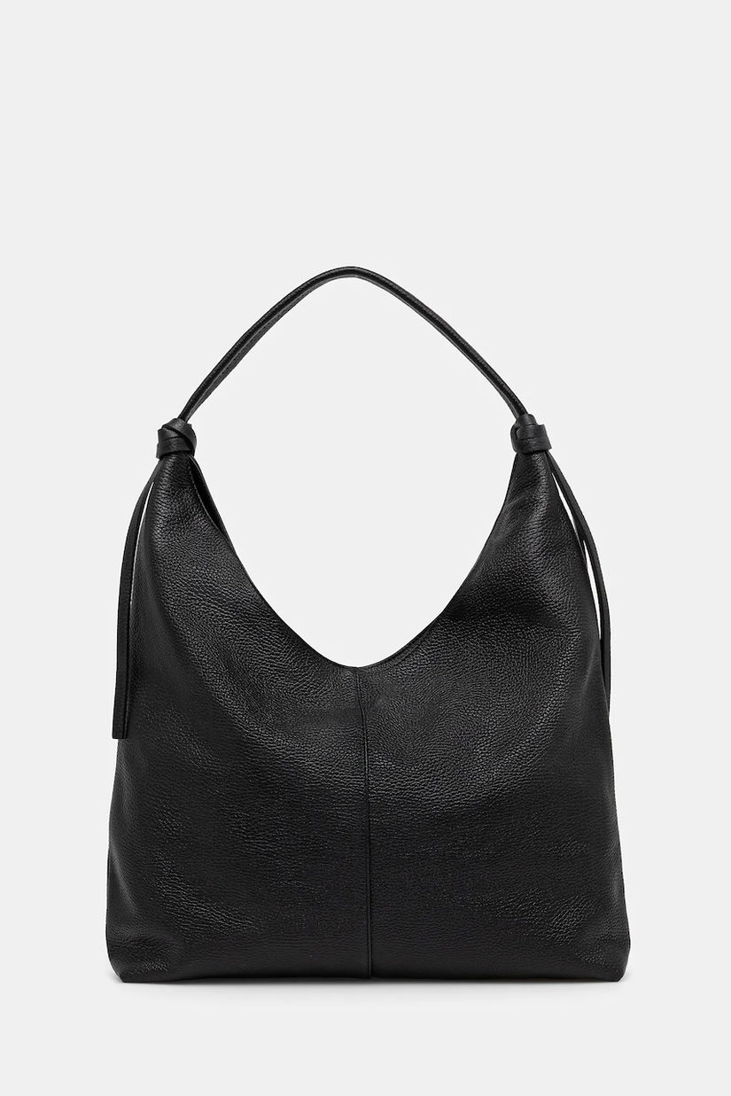 Answear Lab poseta de piele culoarea negru