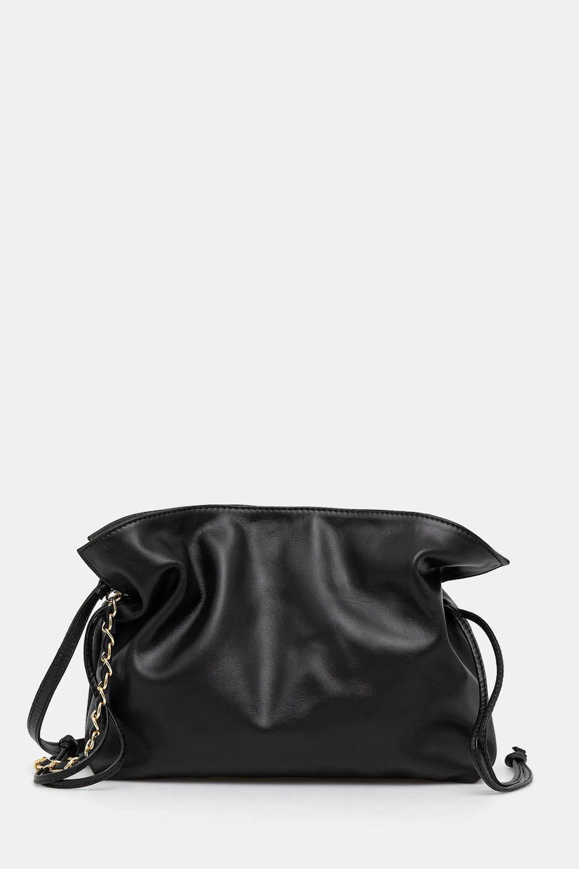 Answear Lab poseta de piele culoarea negru