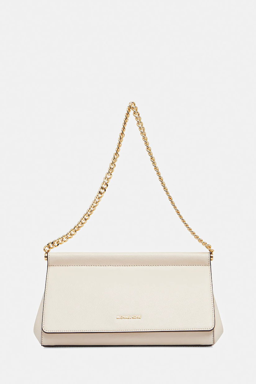 MICHAEL Michael Kors poșetă de piele culoarea bej, 30S5G9YC6L