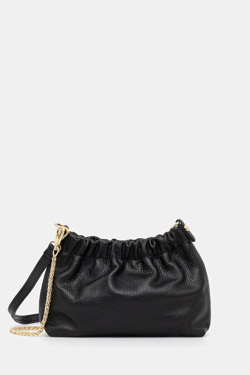 Answear Lab poseta de piele culoarea negru