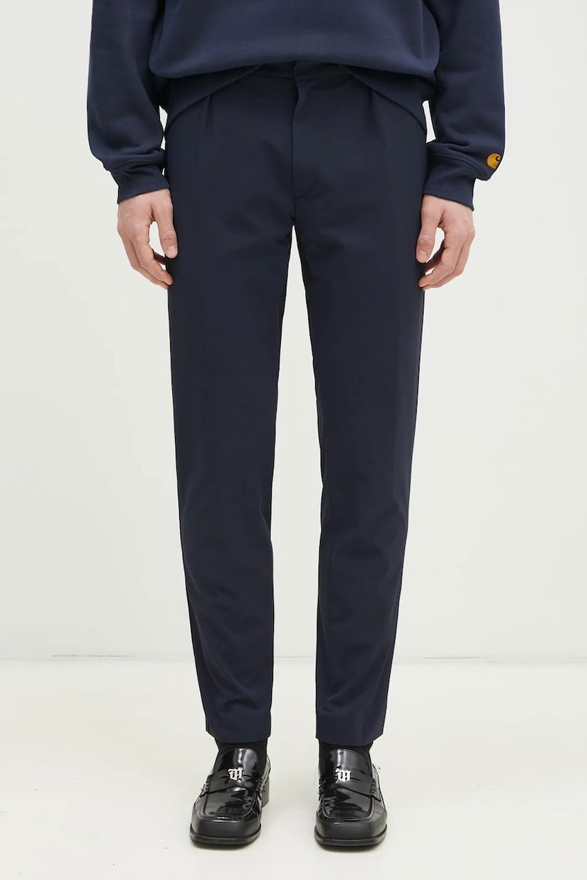 Paul Smith pantaloni bărbați, culoarea bleumarin, drept, M1R-056Z-N02382