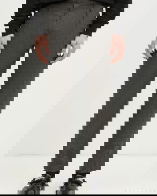 Paul Smith pantaloni de lână culoarea verde, cu fason chinos, M1R-056Z-P02569