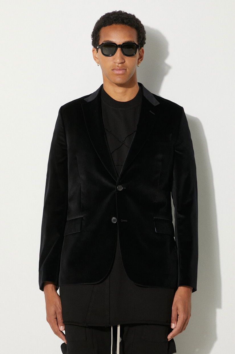 Paul Smith jachetă de catifea culoarea negru, M1R-1545-K01346