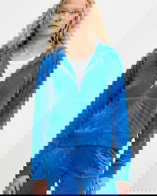 Juicy Couture bluză cu glugă, uni, JCAP176