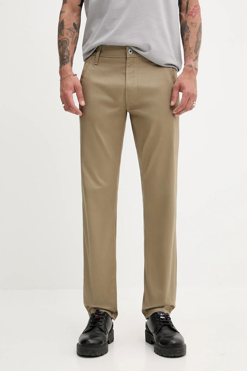 G-Star Raw pantaloni culoarea verde, drept, D26400-C105