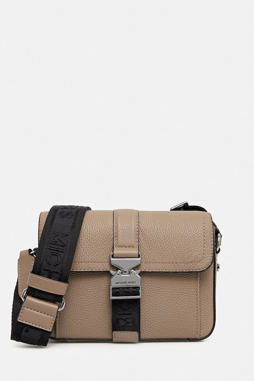 Michael Kors borseta de piele culoarea negru, 33F4LHDM2L