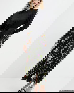 Answear Lab rochie culoarea bej, maxi, drept