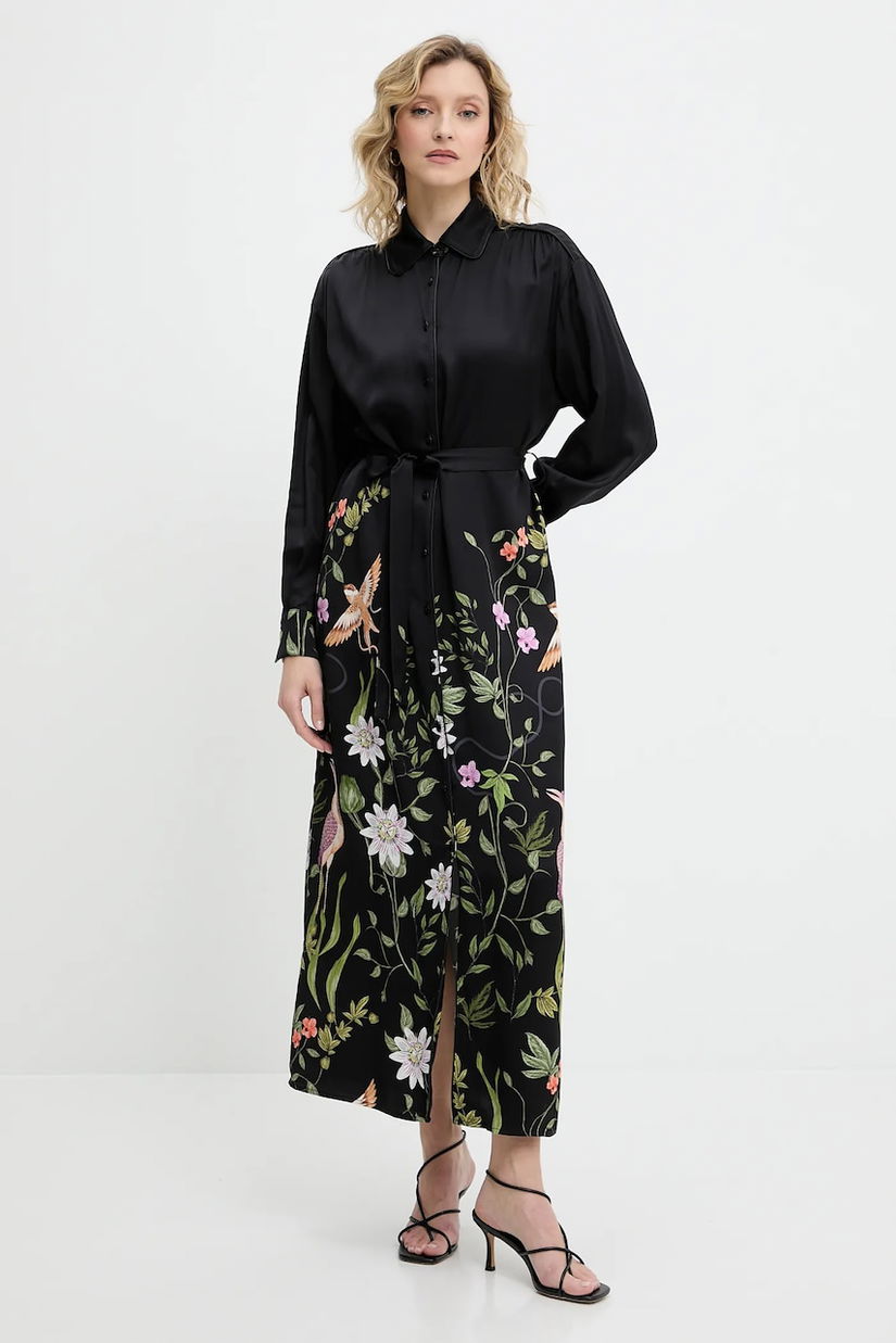 Answear Lab rochie culoarea bej, maxi, drept