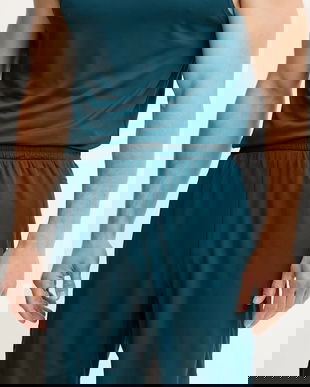 Hummel pantaloni scurți de antrenament Flex Mesh culoarea turcoaz, 219175