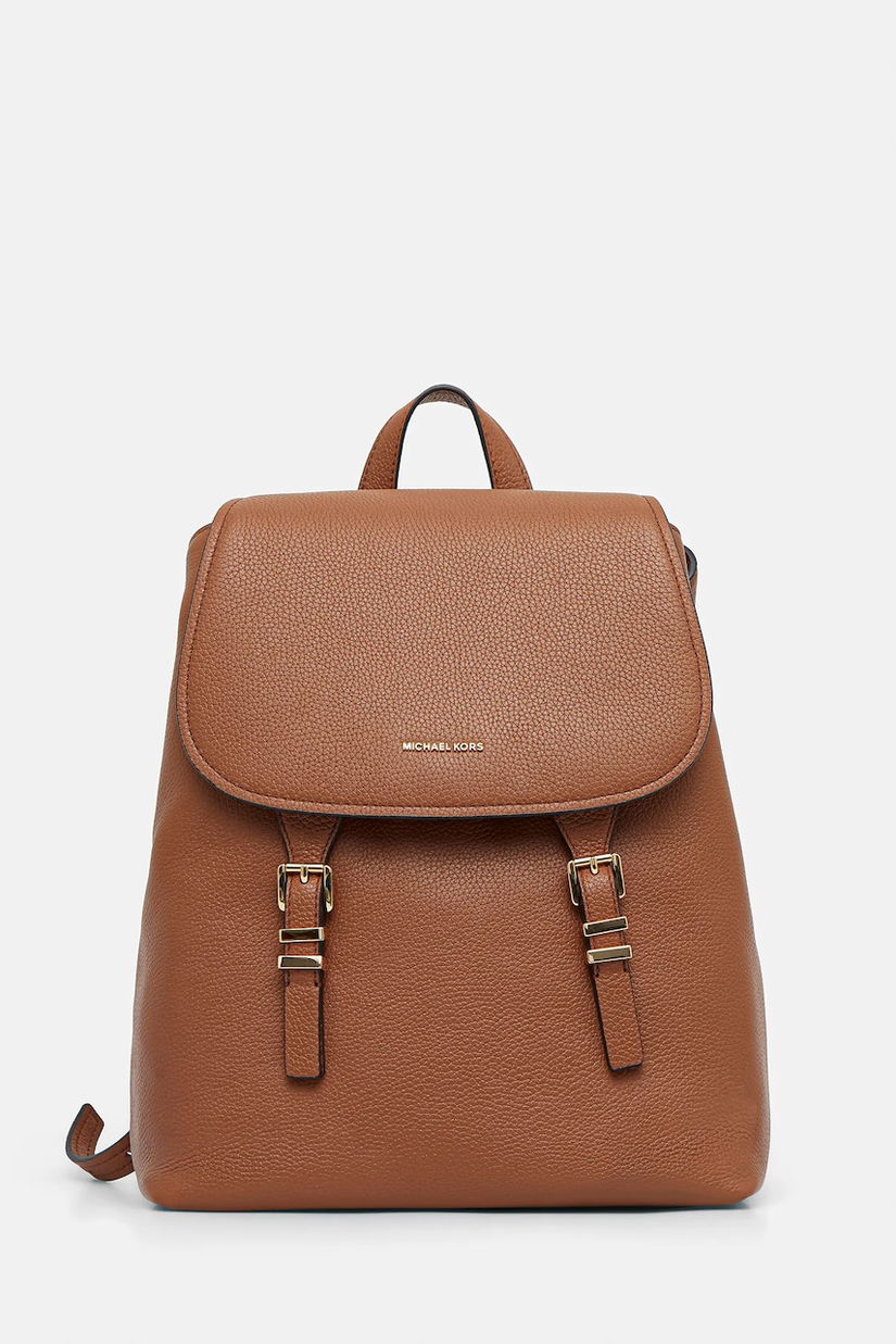 MICHAEL Michael Kors ghiozdan de piele QUINN culoarea maro, mare, uni, 30T5GQNB2L