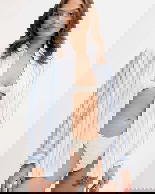 Melissa Odabash cămașă din bumbac femei, cu guler clasic, regular, Tina