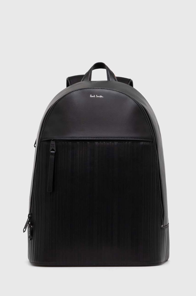 Paul Smith ghiozdan de piele culoarea negru, mare, neted, M1A-7586-AEMBST