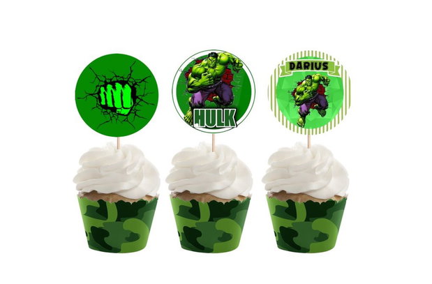 Set toppere tort Hulk