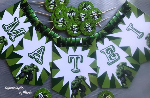 Set toppere tort Hulk