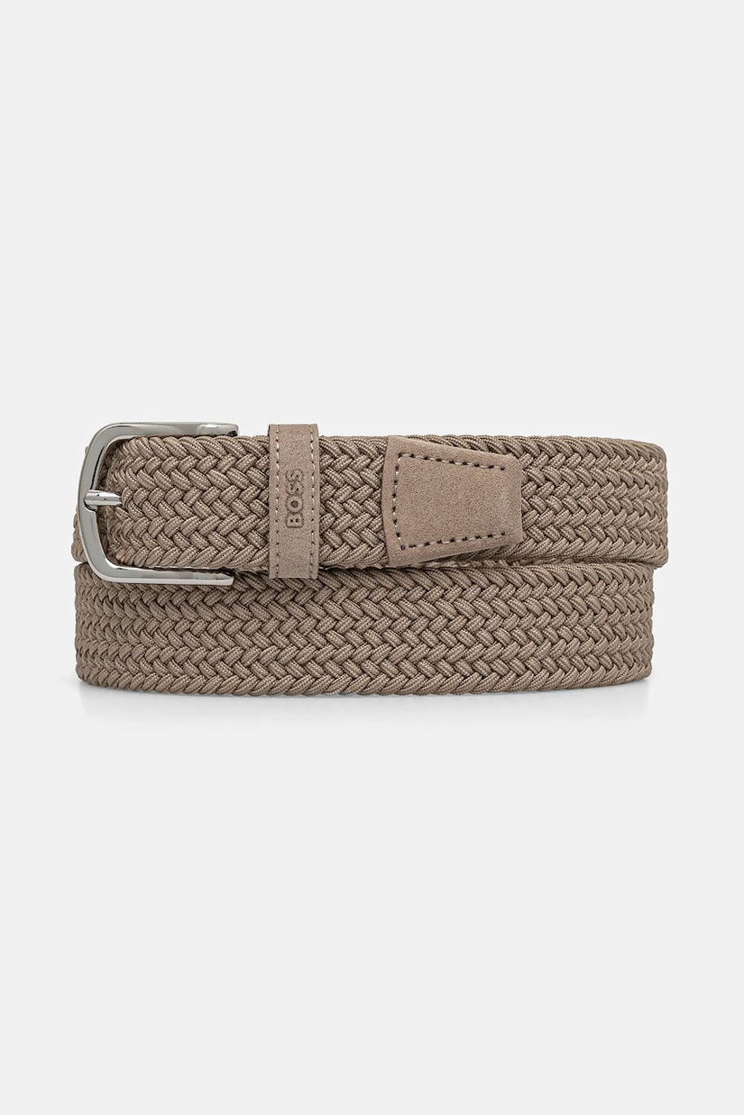 BOSS curea barbati, culoarea bej, 50537169