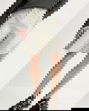 Heliot Emil pantaloni scurti barbati, culoarea bej, SS25_M_10_196_ST18