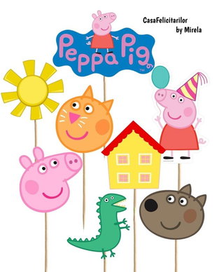 Toppere tort Peppa pig