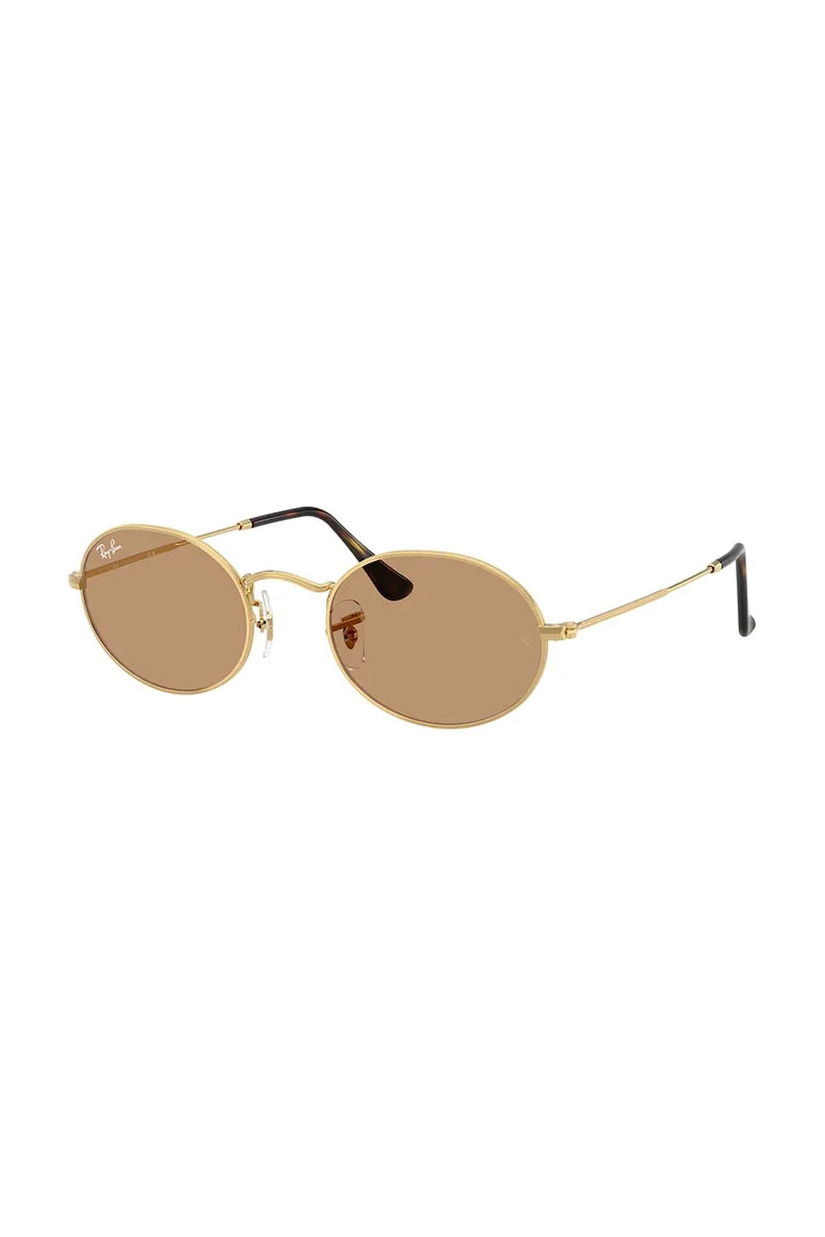 Ray-Ban ochelari de soare OVAL culoarea negru, 0RB3547
