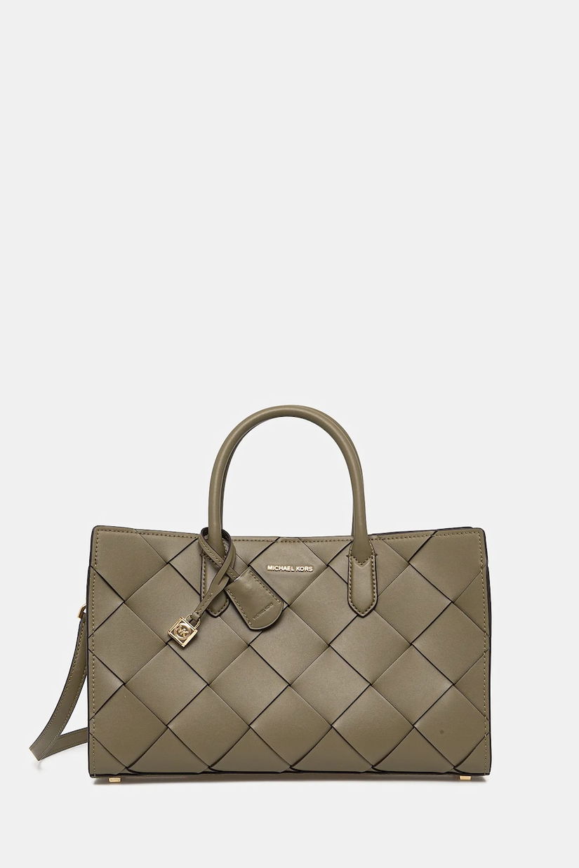 MICHAEL Michael Kors poseta de piele culoarea verde, 30S5GETS2L