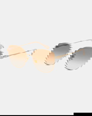 Chloé ochelari de soare femei, culoarea auriu, CH0306SK