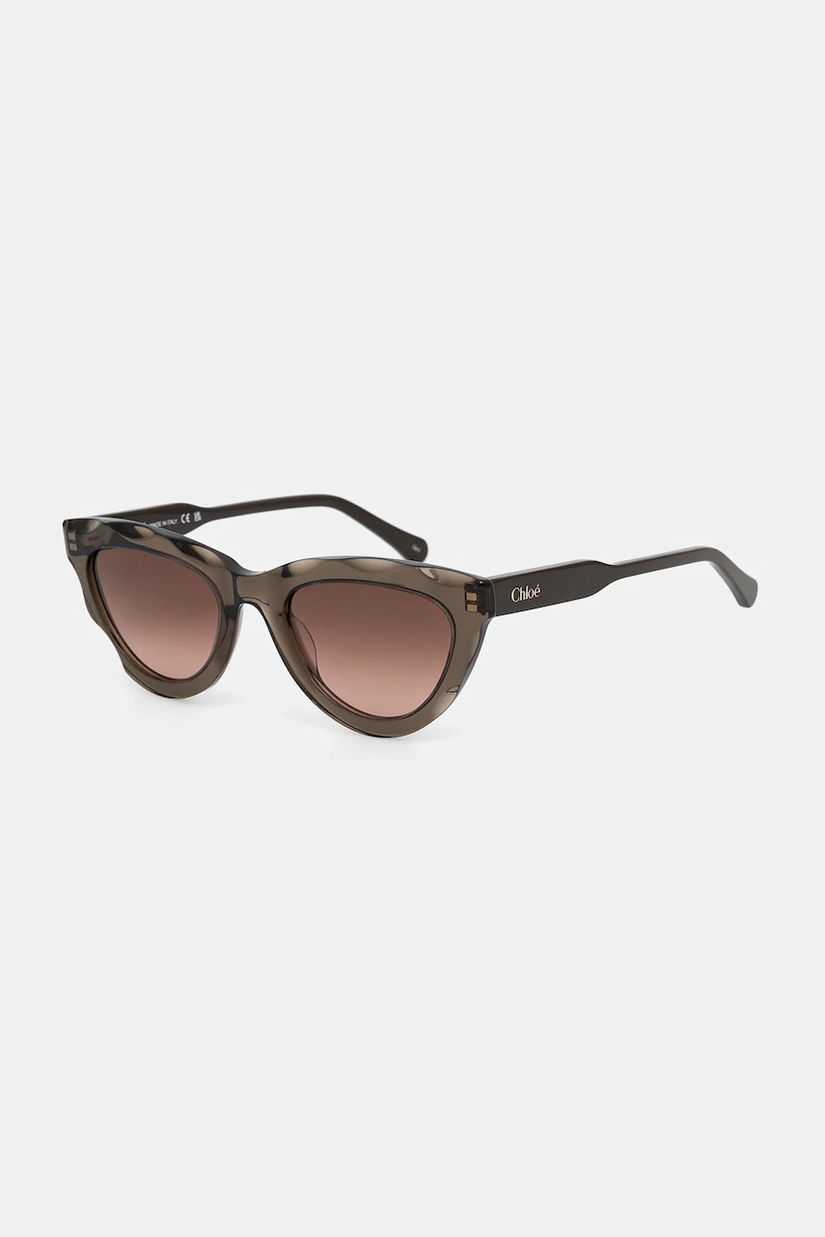 Chloé ochelari de soare femei, culoarea maro, CH0294S