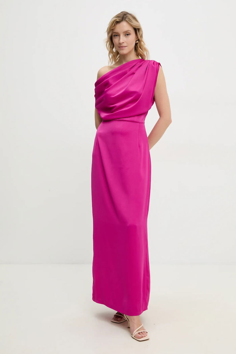 Answear Lab rochie culoarea roz, maxi, mulată