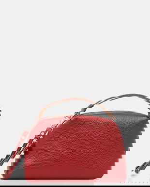 Gianni Chiarini poșetă de piele culoarea roșu, BS 8145/COMM GRN