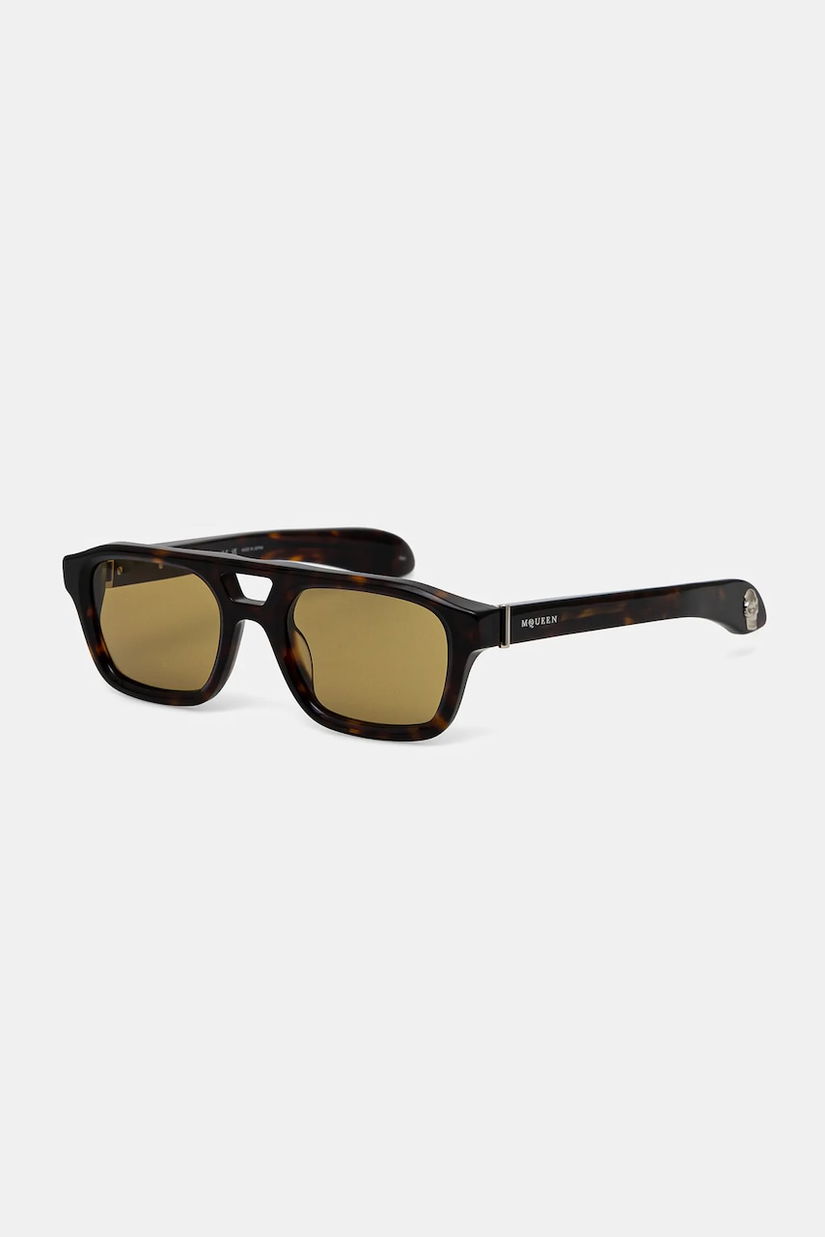 Alexander McQueen ochelari de soare barbati, culoarea portocaliu, AM0505S