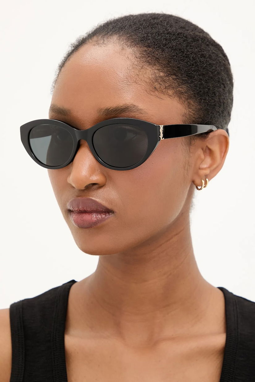 Saint Laurent ochelari de soare femei, culoarea negru, SL M148
