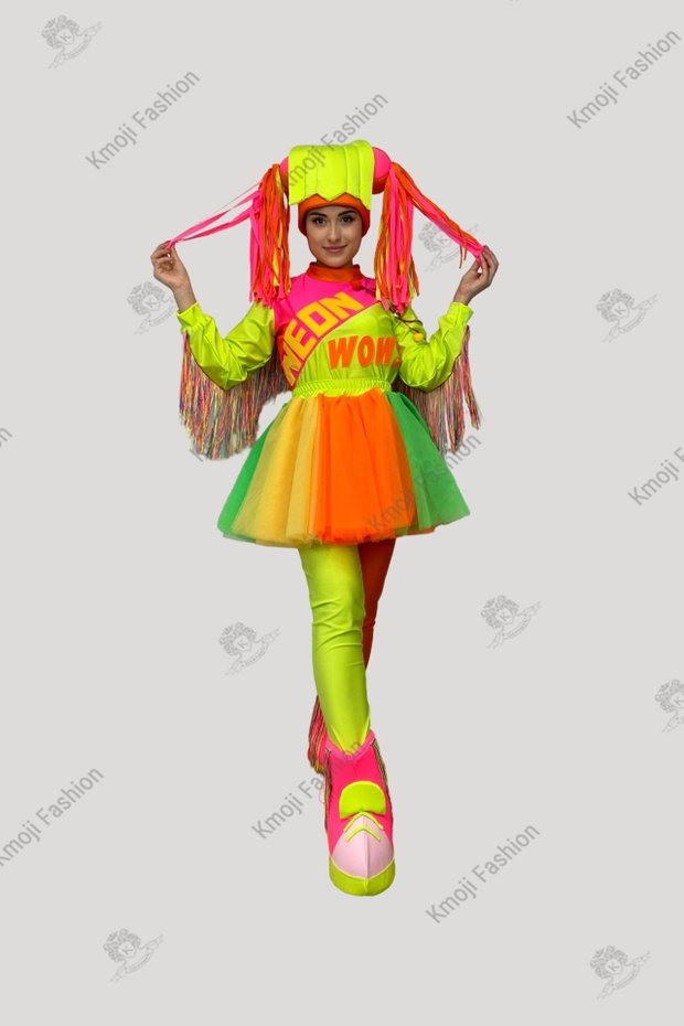 Costum Fetita Neon Lux Adult