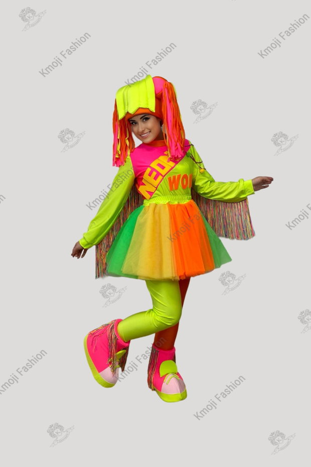 Costum Fetita Neon Lux Adult