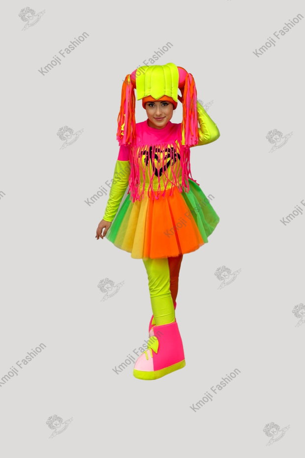 Costum Fetița Neon Lux Model 2 Adult