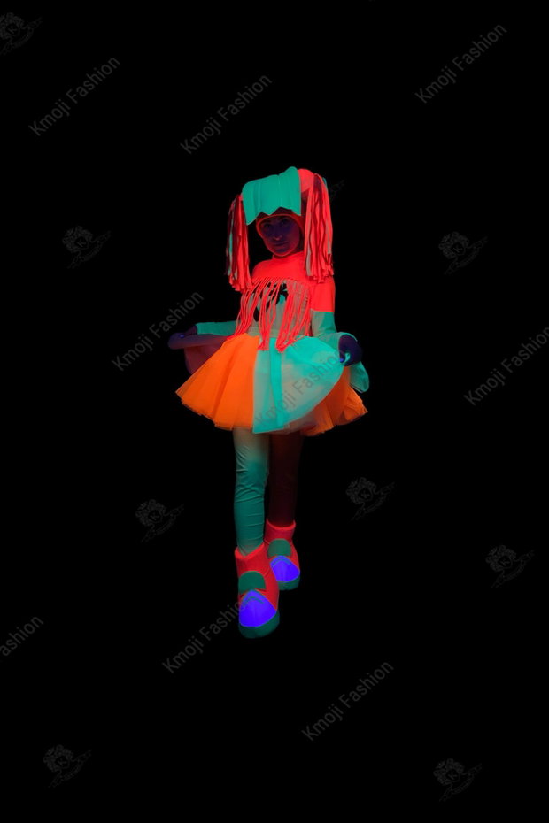 Costum Fetița Neon Lux Model 2 Adult