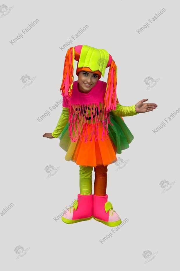 Costum Fetița Neon Lux Model 2 Adult
