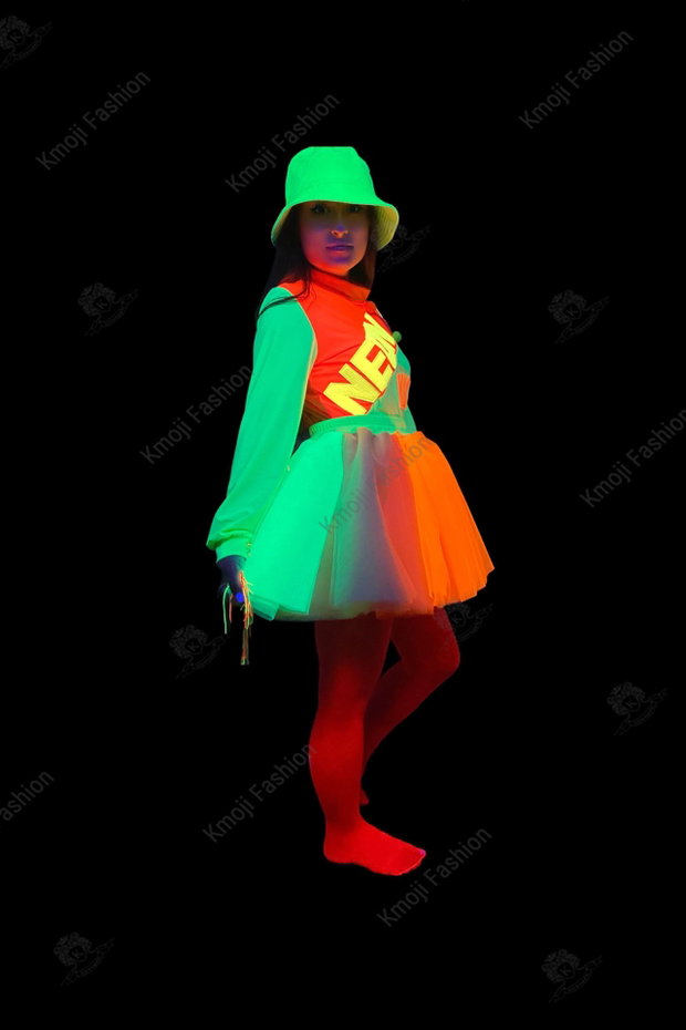 Costum Fetița Neon Standard Model 2 Adult