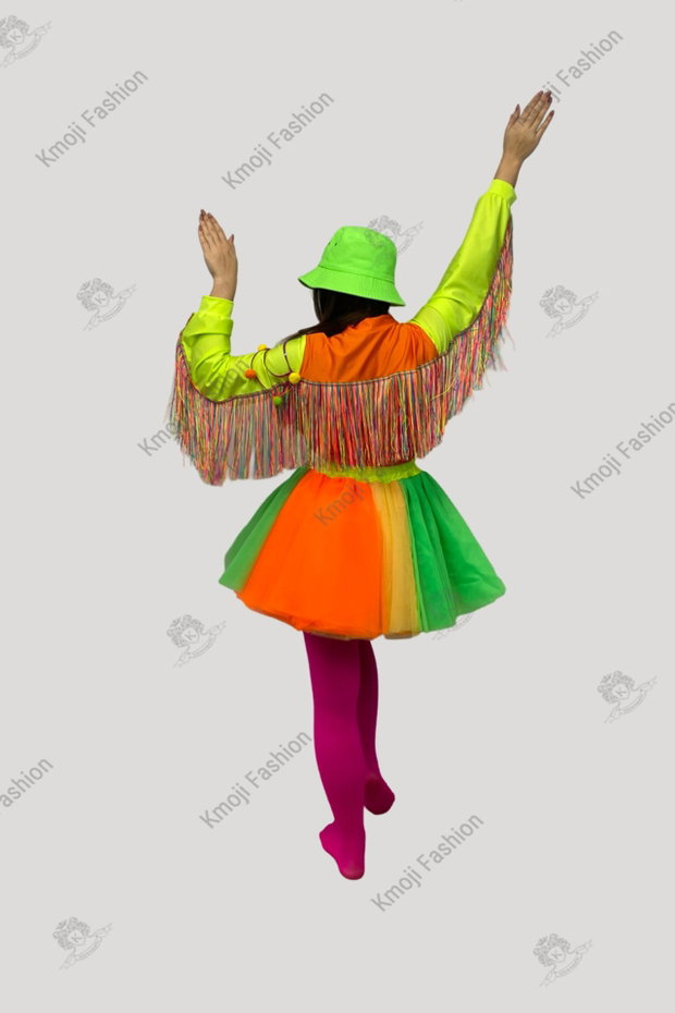 Costum Fetița Neon Standard Model 2 Adult