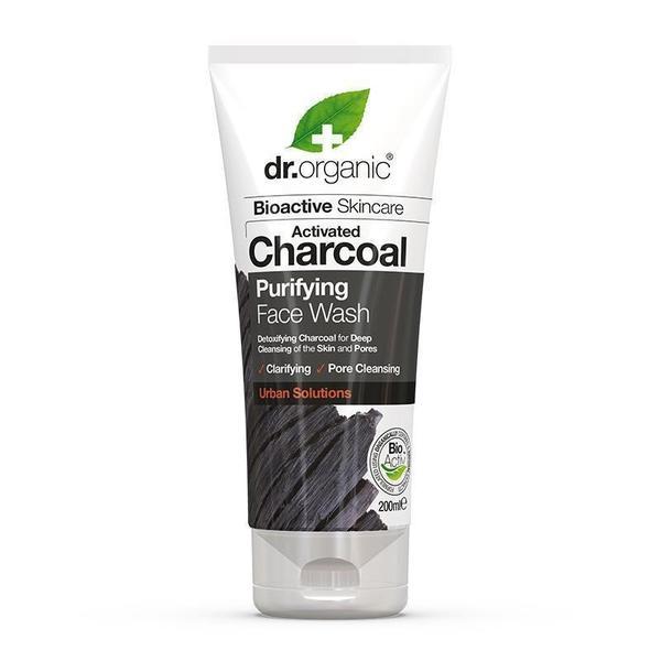 Tonifiant Bio pentru curatarea fetei cu carbune activ Dr.Organic 200 aml