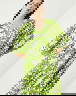 Medicine rochie culoarea verde, mini, oversize