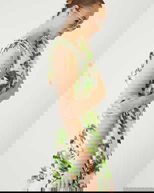 Medicine rochie culoarea bej, midi, evazati