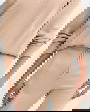 adidas pantaloni scurți All SZN culoarea bej, JX5106