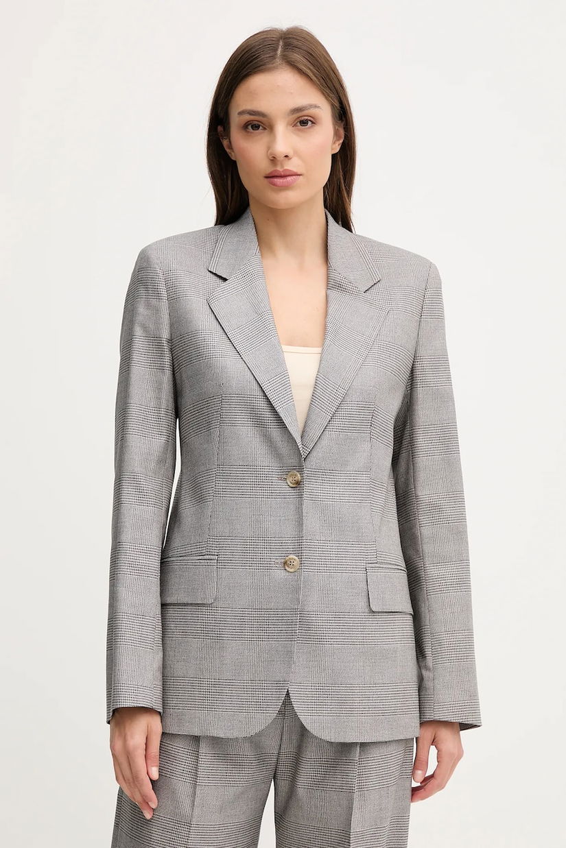 Joop! sacou culoarea gri, un singur rând de nasturi, cu imprimeu, 30047099