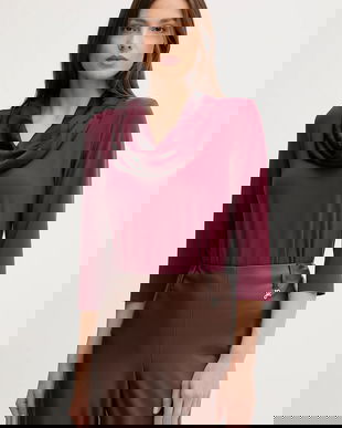 Joseph Ribkoff bluză culoarea bordo, uni, 253211