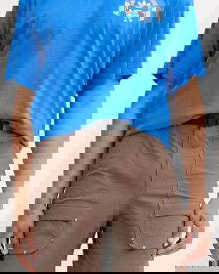 adidas Originals pantaloni scurți Essentials culoarea maro, JW1081