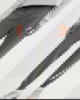 adidas pantaloni de trening x Mercedes culoarea gri, cu imprimeu, JW3478