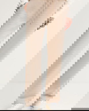 Joop! pantaloni de trening culoarea bej, cu imprimeu, 30047774