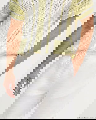 Frescobol Carioca pantaloni scurți din in culoarea alb, 1241.01